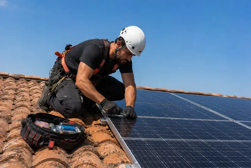 Maintenance et monitoring de panneaux solaires à la Caunette
